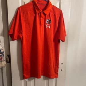 Under Armour Auburn Men's Orange Polo Shirt. Large